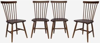 Sweeek Silla De Madera De Hevea, Set De 4