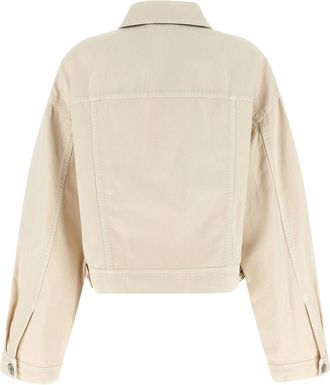 Brunello Cucinelli Womens Beige Cotton Denim Jacket Clothing