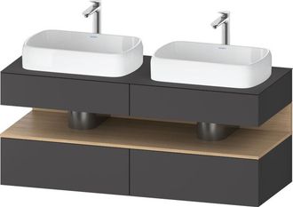 Duravit Qatego Consola Mueble Bajo Lavabo, 2 Extensiones, 2 - Duravit