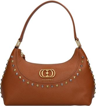 La Carrie Frivolous Medium Leren Tas - Dames - Schoudertassen - Bruin - ONE Size - Leer - Tassen