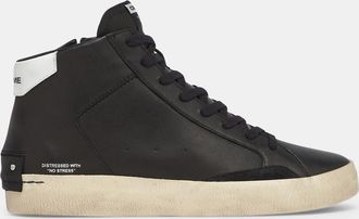 Crime London DISTRESSED HIGH JET BLACK