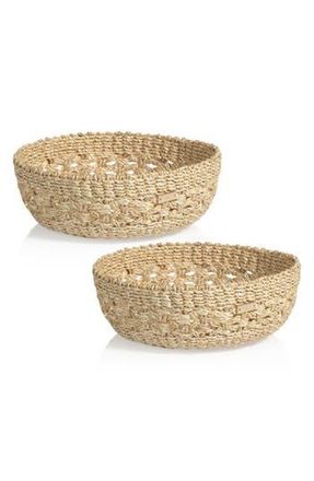 Zodax Myra Abaca Set of 2 Baskets in Natural at Nordstrom Rack
