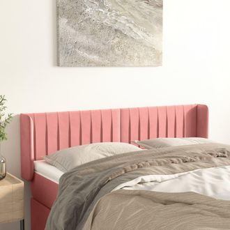 vidaXL Cabecero De Terciopelo Rosa 147x16x78/88 Cm Vidaxl