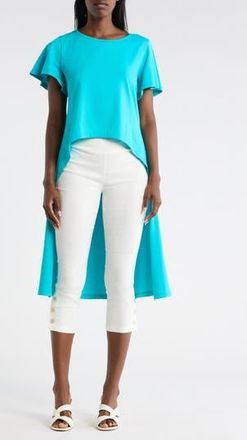 Patrizia Luca High Low Tunic in Turquoise at Nordstrom Rack, Size X-Large