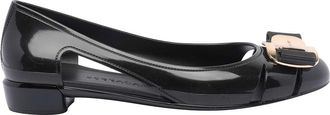 Ferragamo Black Nara Jelly Ballets