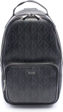 Dior Black Navy Coated Canvas Leather Fanny Pack Sling Bag (Pre-Owned)