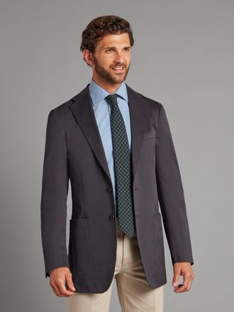 Oliver Brown Unstructured Jacket - Navy Cotton