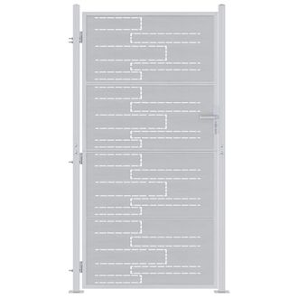 vidaXL Puerta De Jard&iacute;n 85 X 174 Cm Acero Inoxidable Con Cerradura Vidaxl
