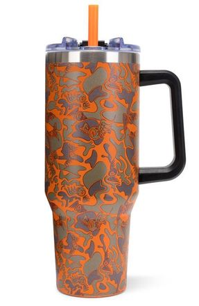 Von Dutch 40oz Double Walled Insulated Stainless Steel Tumbler in Camoscope at Nordstrom