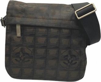 Chanel Pre-owned Cross Body Bags, female, Brown, Size: ONE SIZE Pre-owned Nylon shoulder-bags