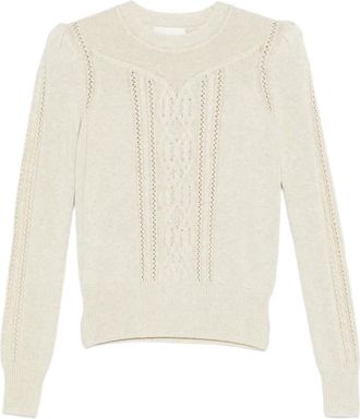 Isabel Marant Maglione Kelia con occhielli - Toni neutri