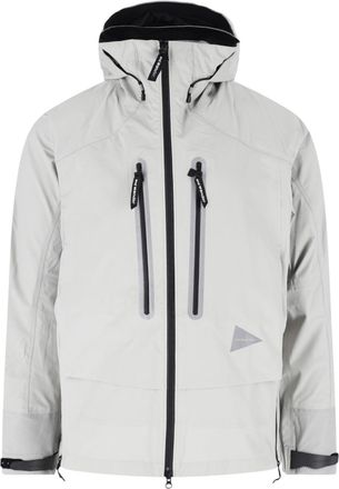 And Wander Light Grey Pertex Shield Waterproof Jacket