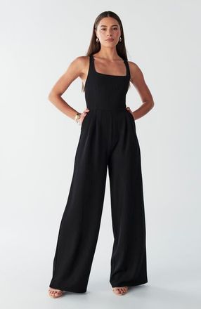 BWLDR Cherie Jumpsuit in Black at Nordstrom, Size 14