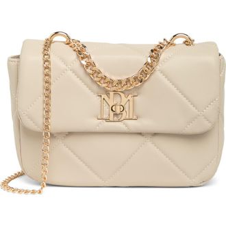 Badgley Mischka Quilted Crossbody Bag in Off White at Nordstrom Rack