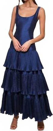 Hutch Luna Maxi Dress In Blue