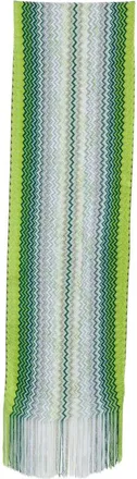Missoni Zigzag-knit Fringed Scarf