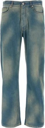 Off-white Diag Raw Patch Jeans Blue