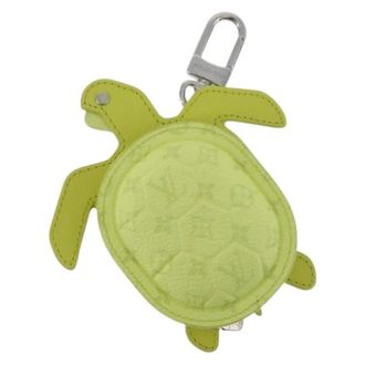 Louis Vuitton Pre-owned Accessories, female, Green, Size: ONE SIZE Pre-owned Leather Key Holder