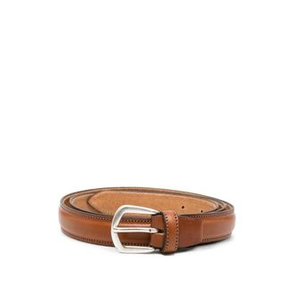 Eraldo Buckle-fastening Leather Belt