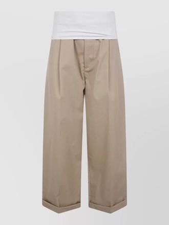 Darkpark wendy elastic waist cropped wide shorts