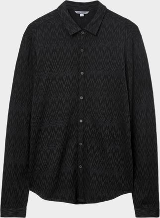 John Varvatos Mens Redmond Herringbone Button-Down Shirt