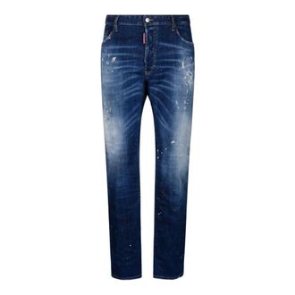 Dsquared2 Slim Fit Jeans, male, Blue, XS, Navy Blue Slim Fit Denim Jeans