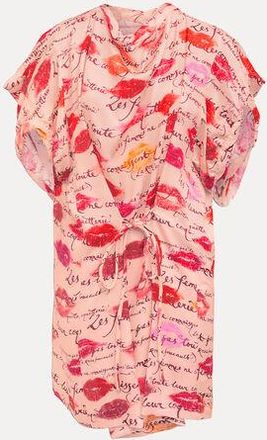 Vivienne Westwood Edie T Dress Printed Raso Twill Kisses 40 Women