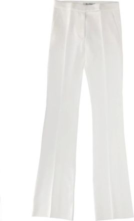 Max Mara Wide Trousers, female, White, Size: M Cecina Trousers