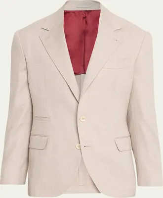 Brunello Cucinelli Linen Suit Jacket