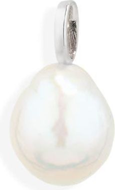 Adina Reyter Genuine Baroque Pearl Pendant Charm in Sterling Silver at Nordstrom