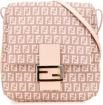 Fendi Pre-owned Womens Baguette Shoulder Bag - Tan Textile - One Size