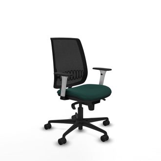 Piqueras y Crespo Silla De Oficina Piqueras Y Crespo Alares Negro Cuero Sint&eacute;tico