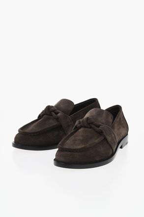 Bottega Veneta Suede Loafers KNOT Leather Sole Bottega Veneta
