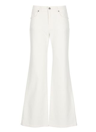 P.A.R.O.S.H. Ivory Cuoricini Cotton Jeans