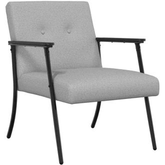 vidaXL Armchair Cloud Grey 59 x 75 x 78 cm Fabric vidaXL