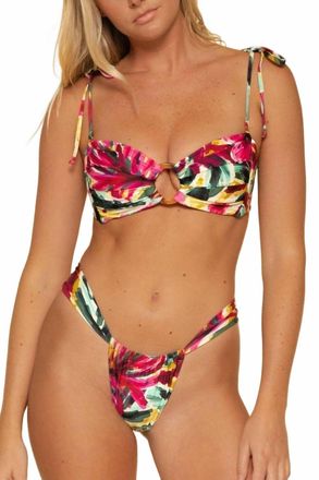 Montce Swim Sandra Low-Rise Bikini Bottom In Isla Floral