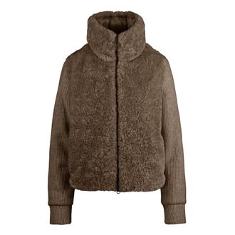 Bomboogie Giacca Tri-material con Pelliccia Sintetica - - Jackets - Donna - Marrone - XS