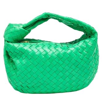 Bottega Veneta Tweedehands leren handtassen - Dames - Pre-owned - Groen - Maat: ONE Size Leer
