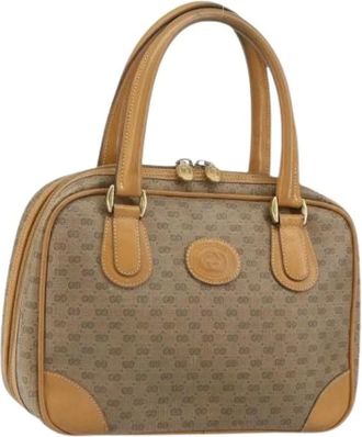 Gucci Pre-owned Handbags, female, Beige, Size: ONE SIZE Pre-owned Vintage Hand Bag