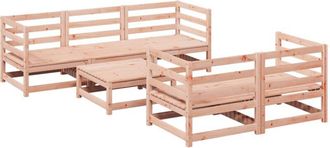 vidaXL 6 Piece Garden Sofa Set Solid Wood Douglas Fir vidaXL