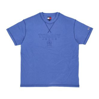 Tommy Hilfiger T-Shirts, male, Blue, Size: XL Regular Fit Tee Short Sleeve