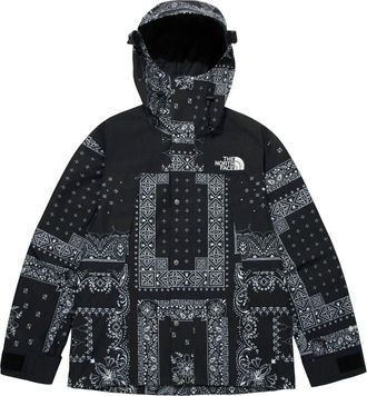 The North Face Novelty Gore-Tex Mountain Jacket Asia Sizing Paisley Black NJ2GM50E