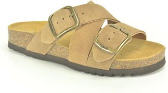 Scholl Schoenen, Dames, Beige, 37 EU, Muil kruis 2B