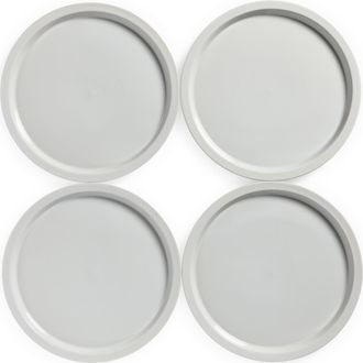 Aaron Probyn Neu Dinner Plate Set of 4 in Gloss Pale Grey at Nordstrom