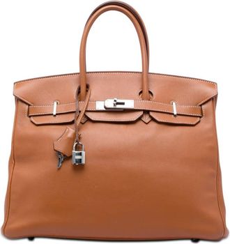 Herm&egrave;s Pre-owned Hermes Tadelakt Birkin Retourne 35 Ladies DM81VV4PPQS61XV8