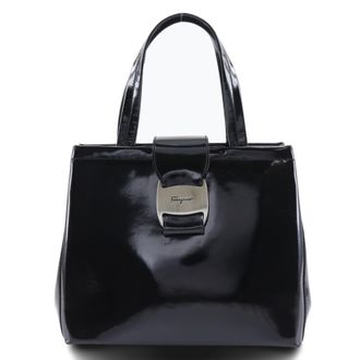 Ferragamo Patent Leather Handbag (Pre-Owned)