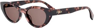 Fendi 1Psi 5Gf 0A - unisex - Zonnebrillen - Bruin - 51 MM - Accessoires