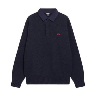 Loewe Polo Trui - Heren - Tops - Blauw - Maat: L Wol
