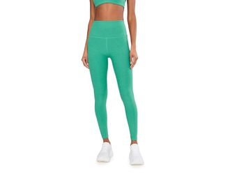 Beyond Yoga Spacedye Caught In The Midi High-Waisted Legging Womens Casual Pants Bright Emerald Heather : 2XL (US Womens 18-20)