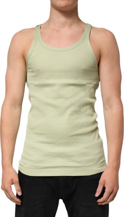 Dolce & Gabbana Light Green Tank Sleeveless Men Men Mens T-shirt